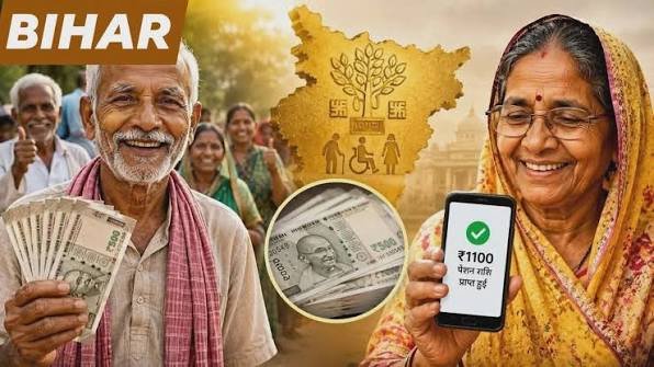 बिहार में पेंशन की सौगात: 97 लाख से ज्यादा लोगों के खाते में आए 1100 रुपये, अब हर 10 तारीख को मिलेगी राशि...