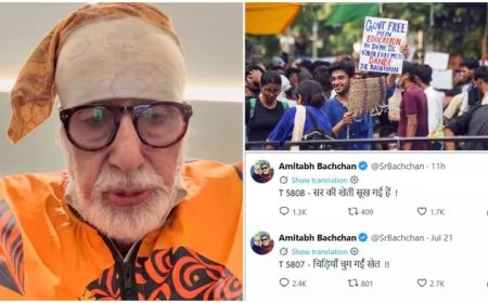  NEET लीक के खिलाफ सड़कों पर छात्र, अमिताभ की क्रिप्टिक पोस्ट से मचा बवाल