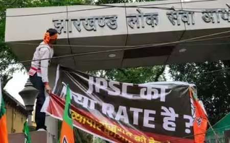 जेपीएससी परीक्षा पर छात्रों का गुस्सा: रांची में BJP का हंगामा, पुलिस से हुई नोक-झोंक...