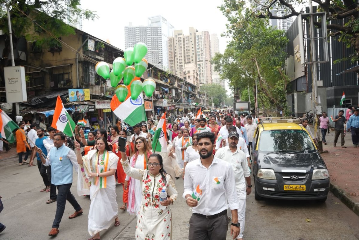 Nidarshana Gowani Leads Kamala Trust’s Grand Tiranga Rally in Mumbai