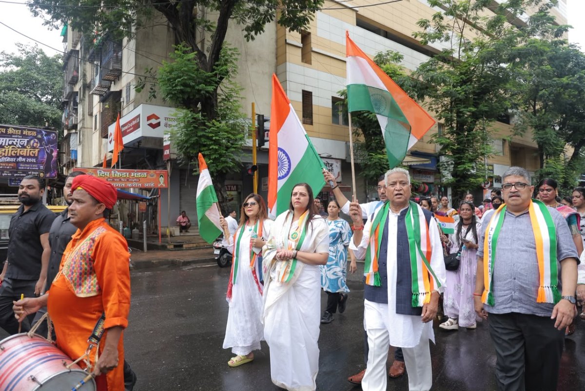 Nidarshana Gowani Leads Kamala Trust’s Grand Tiranga Rally in Mumbai