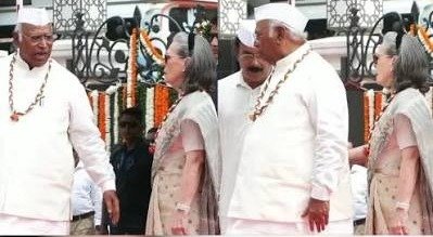 स्वतंत्रता दिवस पर कांग्रेस मुख्यालय में 'वंदे मातरम्' विवाद, BJP ने सोनिया-राहुल-खरगे पर लगाया अपमान का आरोप