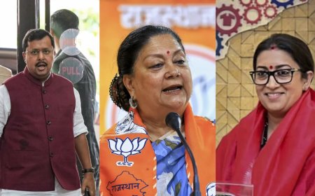 बीजेपी की नई राष्ट्रीय टीम घोषित: स्मृति ईरानी बनीं महामंत्री, वसुंधरा राजे को उपाध्यक्ष की जिम्मेदारी