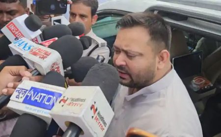 मधुबनी में रोशन यादव की मौत पर तेजस्वी का हमला: 'बिहार को पुलिस स्टेट बना रही सम्राट सरकार', परिजनों से मिले