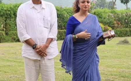 बिहार के मंत्री दीपक प्रकाश और पत्नी साक्षी मिश्रा का राजगीर ट्रिप, सादगी ने जीता दिल, कौन हैं वायरल बहू?