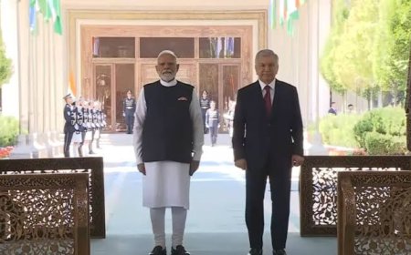PM मोदी और उज्बेकिस्तान के राष्ट्रपति मिर्जियोयेव की ताशकंद में बड़ी बैठक, संबंध अब कॉम्प्रिहेंसिव स्ट्रैटेजिक पार्टनरशिप तक, व्यापार-ऊर्जा-तकनीक पर अहम फैसले