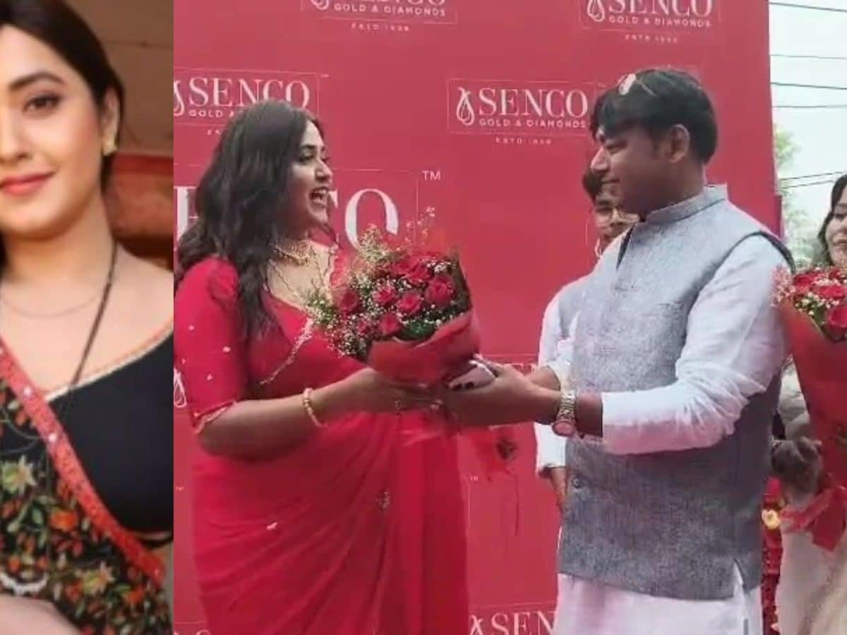 बिहारशरीफ में काजल राघवानी के शो में बवाल - ज्वेलरी दुकान उद्घाटन में सेल्फी के लिए बेकाबू हुई भीड़, भीड़ ने गाड़ी पर फेंके पत्थर, बिना परमिशन हुआ था आयोजन