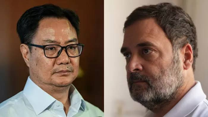 SIR पर बवाल जारी! राहुल गांधी के CEC को इस्तीफा दो वाले बयान पर भड़की BJP, रिजिजू बोले- समाज में गलत संदेश जाएगा