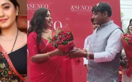 बिहारशरीफ में काजल राघवानी के शो में बवाल - ज्वेलरी दुकान उद्घाटन में सेल्फी के लिए बेकाबू हुई भीड़, भीड़ ने गाड़ी पर फेंके पत्थर, बिना परमिशन हुआ था आयोजन