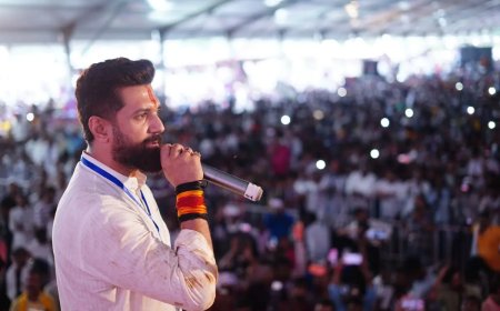 वाराणसी में सेवा संकल्प अभियान - चिराग पासवान ने CM योगी को बताया गुरु, राजनाथ सिंह को कहा पितातुल्य, बयान चर्चा में