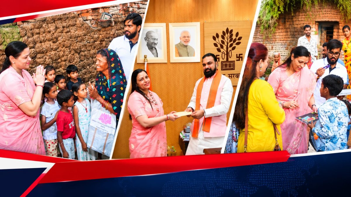 बिहार बाढ़: कमला ट्रस्ट ने 4000 परिवारों को बांटा भोजन, निदर्शना गोवानी ने CM सम्राट चौधरी को सौंपा चेक