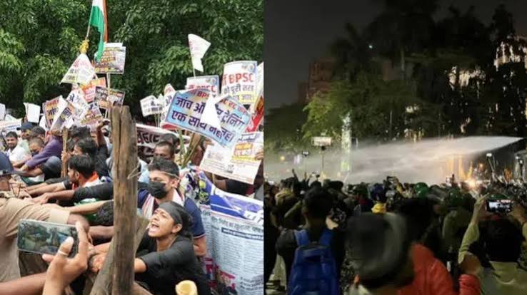 1799 दारोगा भर्ती में बड़ा बवाल: मेंस परीक्षा रद्द होते ही पटना में सड़कों पर उतरे 10 हजार अभ्यर्थी, पुलिस का लाठीचार्ज मेंस परीक्षा रद्द होते ही पटना में सड़कों पर उतरे 10 हजार अभ्यर्थी, पुलिस का लाठीचार्ज