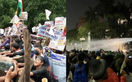 1799 दारोगा भर्ती में बड़ा बवाल: मेंस परीक्षा रद्द होते ही पटना में सड़कों पर उतरे 10 हजार अभ्यर्थी, पुलिस का लाठीचार्ज मेंस परीक्षा रद्द होते ही पटना में सड़कों पर उतरे 10 हजार अभ्यर्थी, पुलिस का लाठीचार्ज