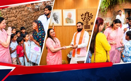 बिहार बाढ़: कमला ट्रस्ट ने 4000 परिवारों को बांटा भोजन, निदर्शना गोवानी ने CM सम्राट चौधरी को सौंपा चेक